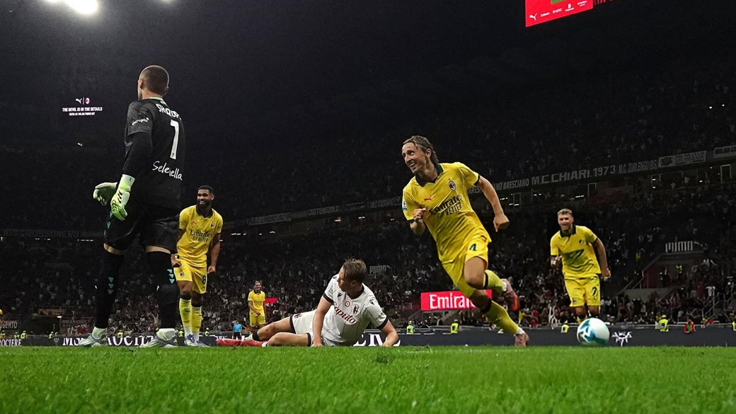 مودريتش يقود ميلان للفوز على بولونيا في الدوري الإيطالي