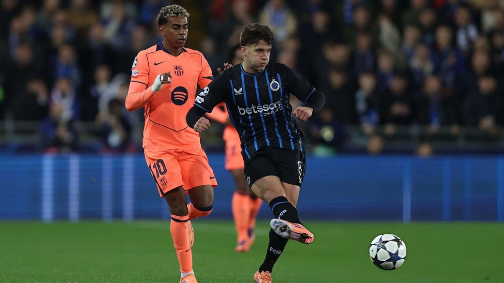 تعادل مثير بين برشلونة وكلوب بروج في دوري أبطال أوروبا