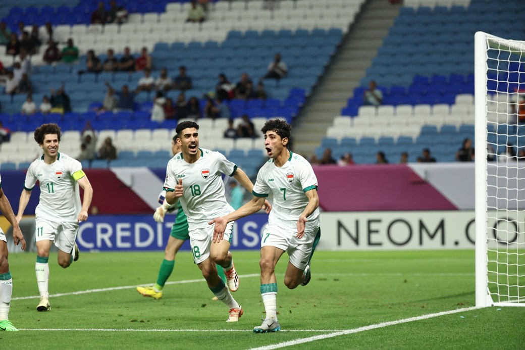 العراق يتأهل إلى نصف نهائي كأس آسيا تحت 23 عامًا