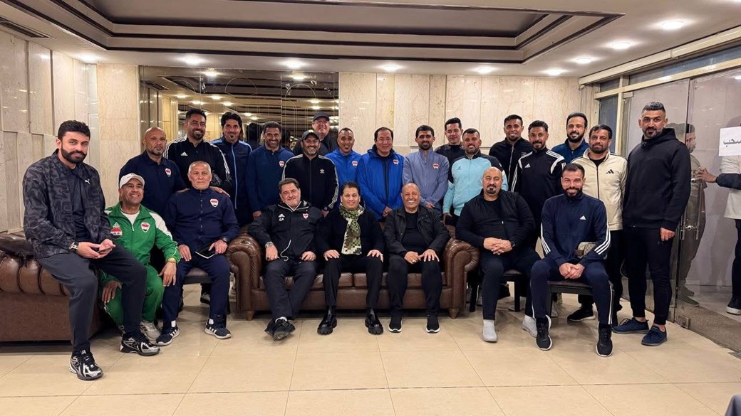 رئيس اللجنة الاولمبية يلتقى بوفد منتخب القدامى