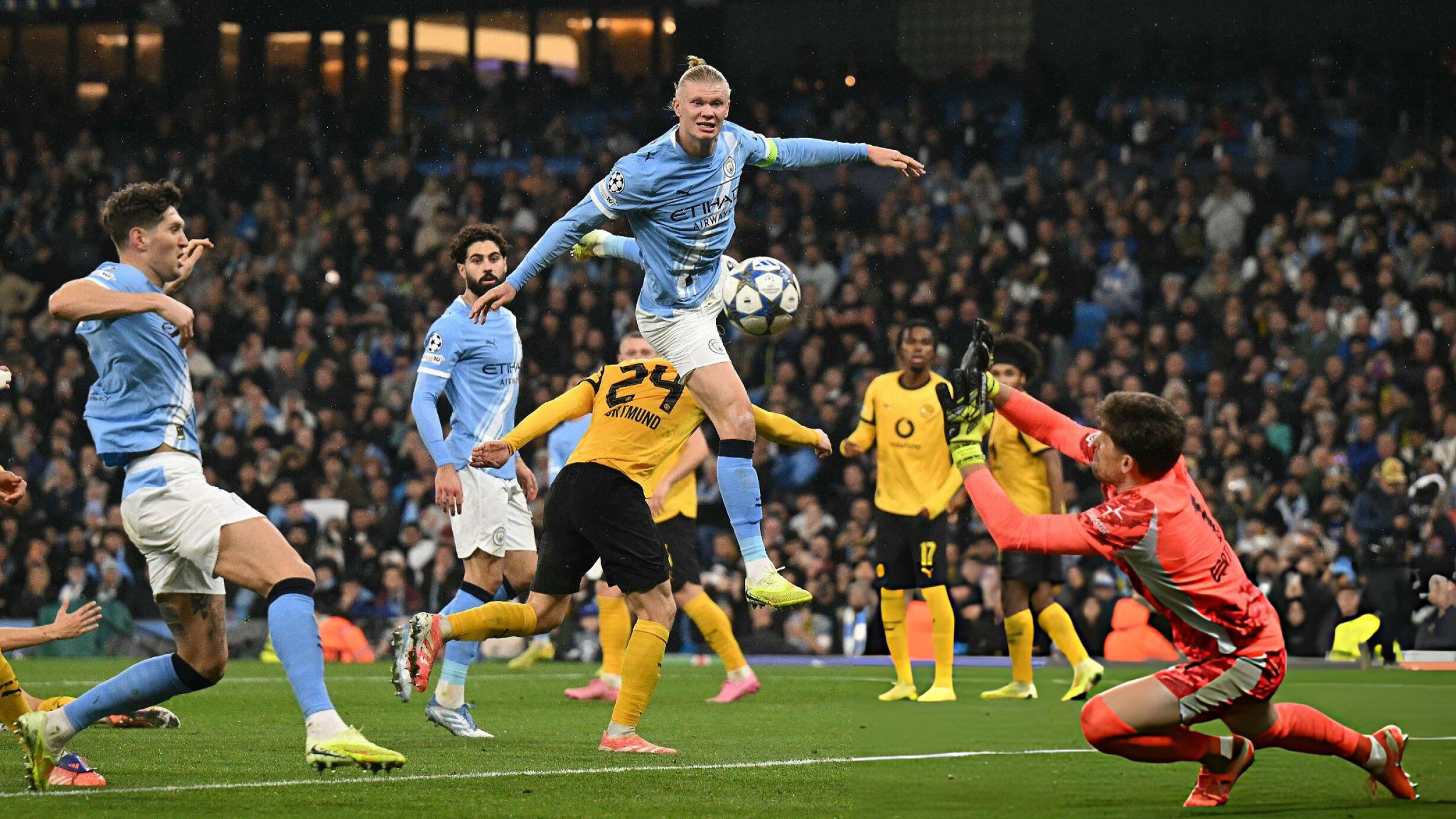 مانشستر سيتي يكتسح دورتموند برباعية في قمة دوري أبطال أوروبا